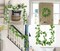 4Pcs Artificial Monstera Leaf Vines, 5.9FT Fake Hanging Plant Ivy Palm Leaves Greenery Vine Faux Tropical Monstera Garland for Garden Porch Patio Jungle Luau Party Beach Birthday Indoor Outdoor Décor